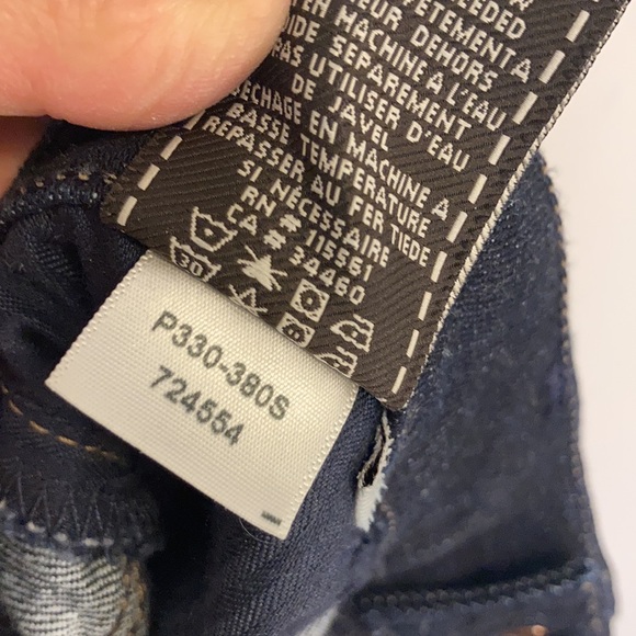 7 For All Mankind Ginger Wide Flare Leg Dark Blue Jeans Size 29 - Picture 12 of 12